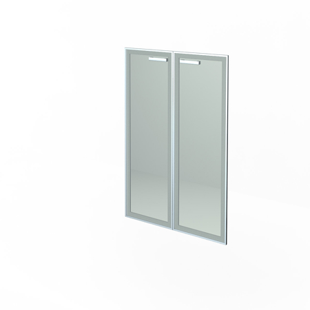Комплект дверей стеклянных в алюм. раме НТ-601.2 СТЛ